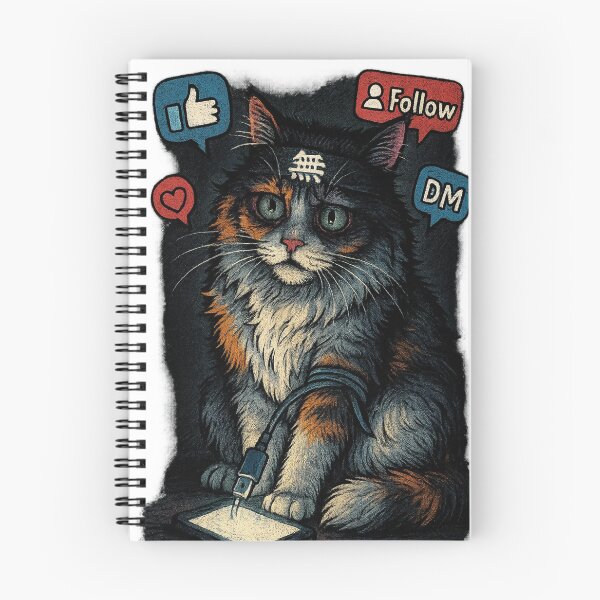 Item preview, "Zen Cat on Life Support (via Wi-Fi)" designed and sold by Kubiru.