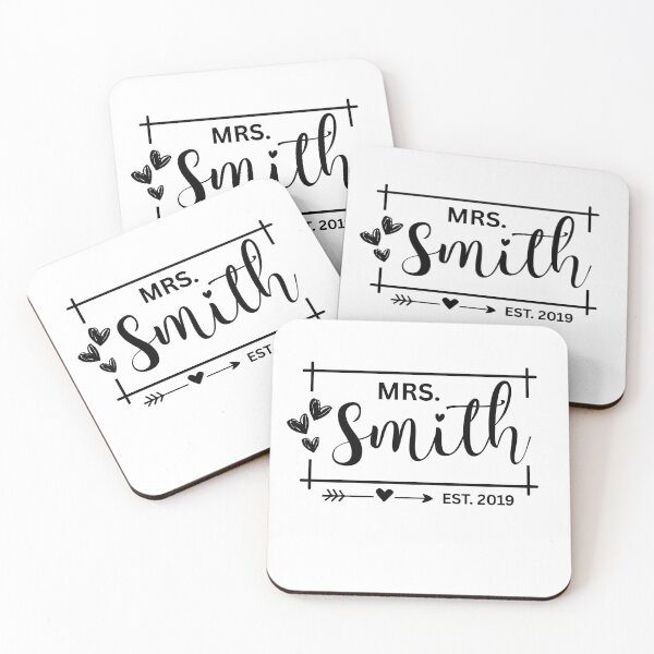 Item preview, Mrs. Smith Estimated 2019 - 6th Wedding Anniversary Gift for Her Wifey Women designed and sold by Mozaic Clothes.