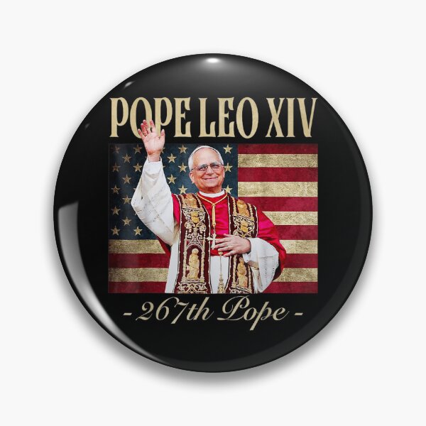 Item preview, American Pope Leo XIV 267Th US Flag Catholic Retro designed and sold by Mimoun9.