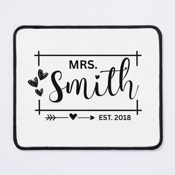 Item preview, Mrs. Smith Estimated 2018 - 7th Wedding Anniversary Gift for Her Wifey Women designed and sold by Mozaic Clothes.