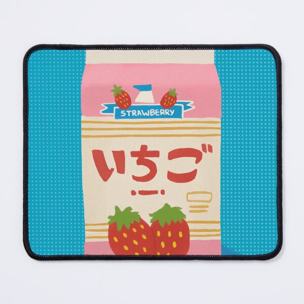 Item preview, Retro Japanese Strawberry Drink Illustration designed and sold by MariOyama.