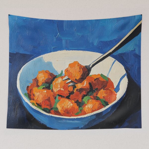 Item preview, Meatball | Post-impressionist painting style designed and sold by ComicsFactory.