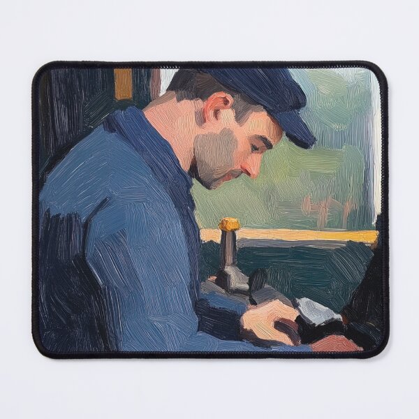 Item preview, Mechanic | Post-impressionist painting style designed and sold by ComicsFactory.