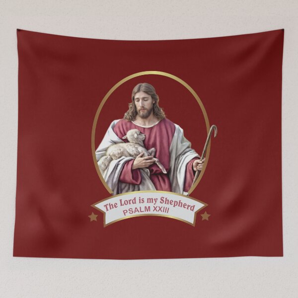 Item preview,  Jesus, The Good Shepherd, The Lord is my Shepherd, Psalm 23 designed and sold by hispanicworld.