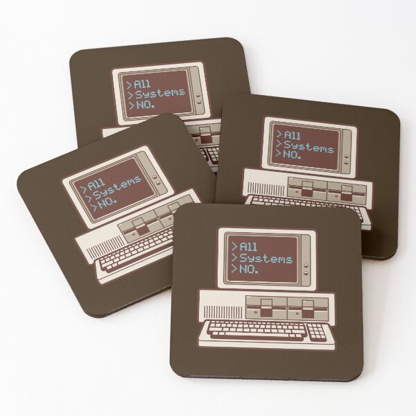 Item preview, All Systems NO. Retro Computer Tech Humour designed and sold by geekchic tees.