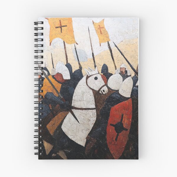 Item preview, Medieval war | Post-impressionist painting style designed and sold by ComicsFactory.