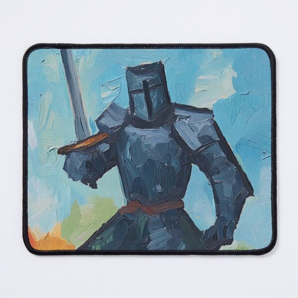 Item preview, Medieval warrior | Post-impressionist painting style designed and sold by ComicsFactory.