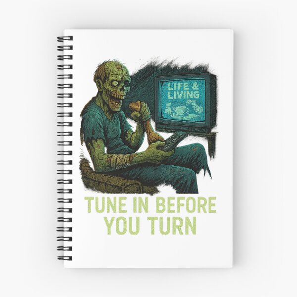 Item preview,  Tune In Before You Turn – Zomboid TV Zombie Comic Shirt designed and sold by Fandom Threads.