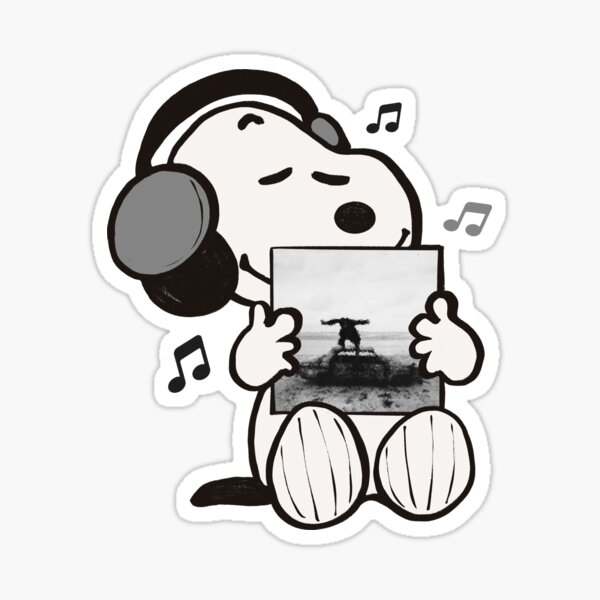 Aperçu de l'œuvre Snoopy écoute être drôle dans une langue étrangère ! créée et vendue par oliviafeelsweird.