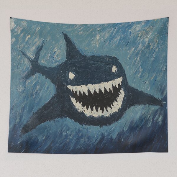 Item preview, Megalodon | Post-impressionist painting style designed and sold by ComicsFactory.