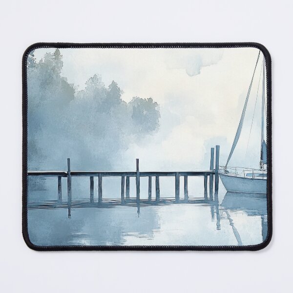 Item preview, WHISPERS OF THE MISTY DOCK designed and sold by ArtbyRolleen.