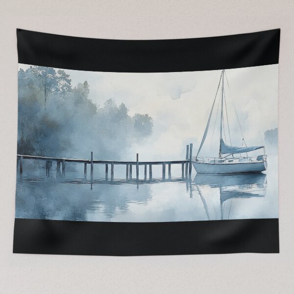 Item preview, WHISPERS OF THE MISTY DOCK  designed and sold by ArtbyRolleen.