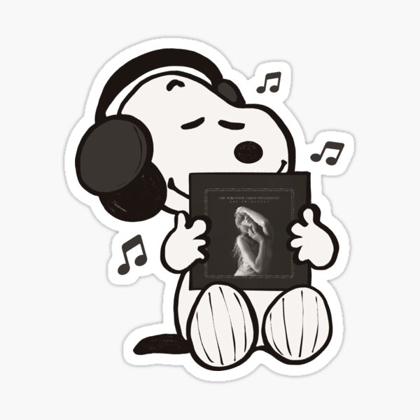Artikel-Vorschau von Snoopy hört der Abteilung für gequälte Dichter zu!, designt und verkauft von oliviafeelsweird.