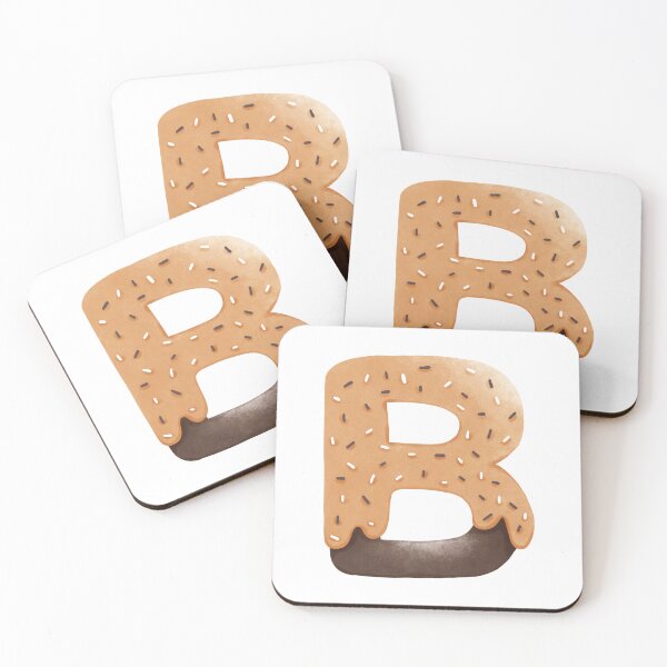 Item preview, Donut Letter B | Cute Cookie Alphabet with Sprinkles designed and sold by inelistudio.