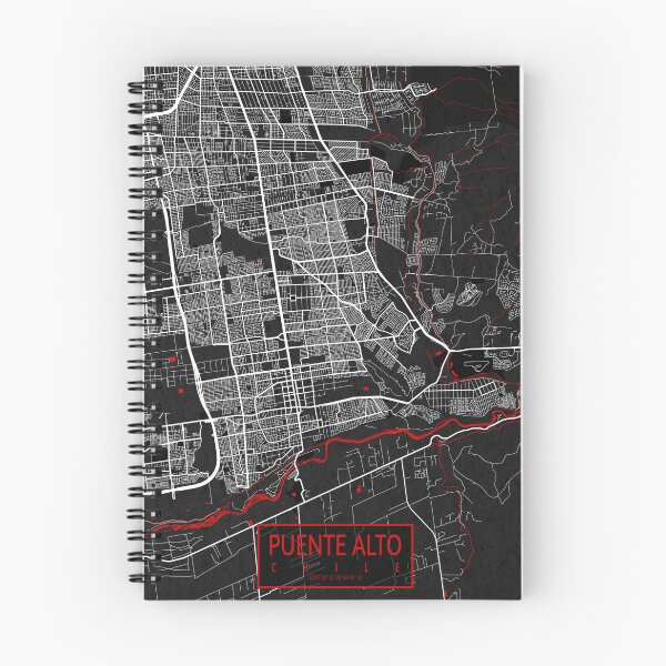 Item preview, Puente Alto City Map of Chile - Oriental designed and sold by deMAP.