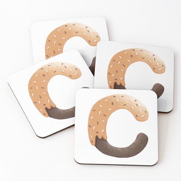 Item preview, Donut Letter C | Cute Cookie Alphabet with Sprinkles designed and sold by inelistudio.