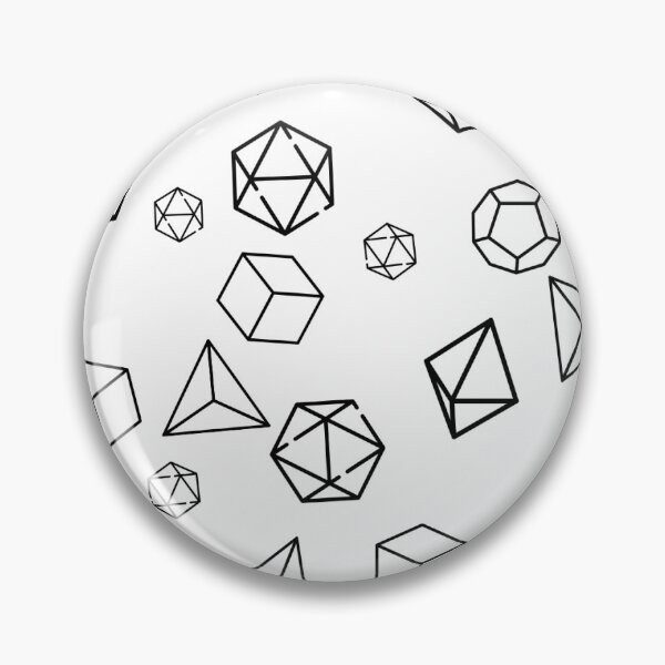 Item preview, Polyhedral Prism: A Geometric Dice Scatter Pattern for Modern Gamers - D&D, RPG, TTRPG Inspired Art designed and sold by AdventurerPack.