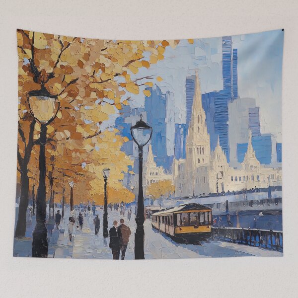 Item preview, Melbourne | Post-impressionist painting style designed and sold by ComicsFactory.