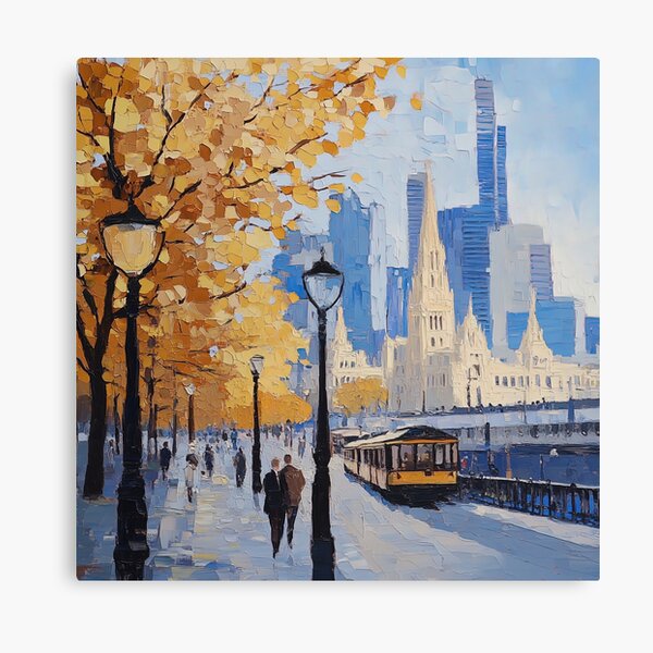 Item preview, Melbourne | Post-impressionist painting style designed and sold by ComicsFactory.