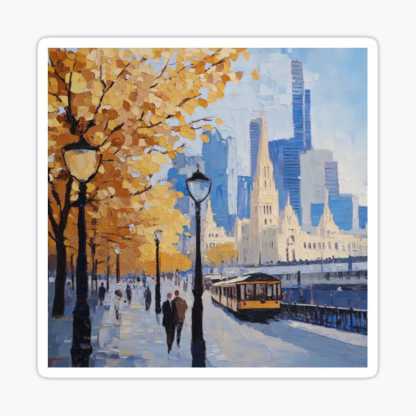 Item preview, Melbourne | Post-impressionist painting style designed and sold by ComicsFactory.