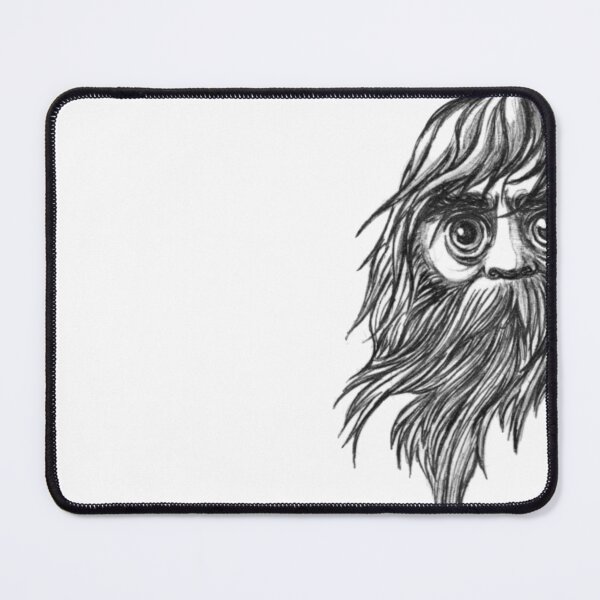 Item preview, Wind-swept Bearded Man With Wide Eyes designed and sold by reyshapes.