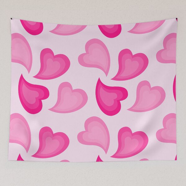 Item preview, Preppy Pink Retro Hearts Pattern designed and sold by faithinkindness.