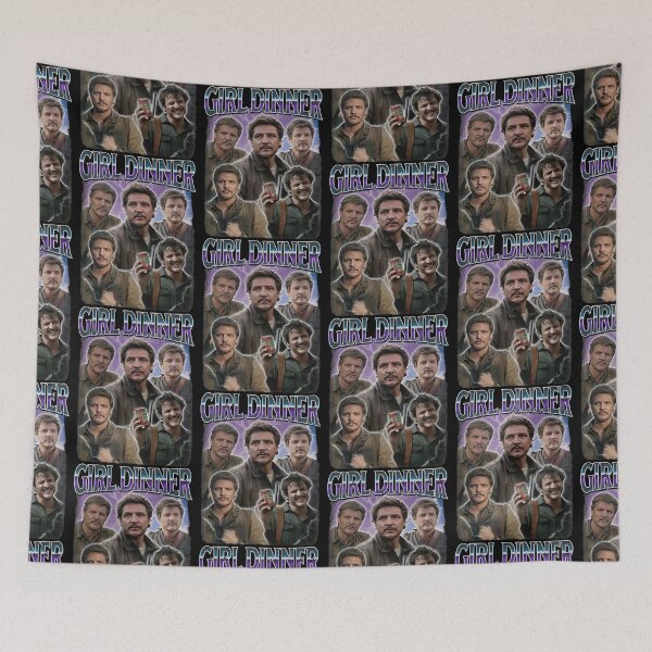 Item preview, Pedro Pascal Girl Dinner Retro designed and sold by Hajuji.