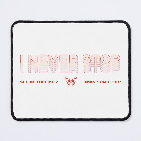 Item preview, BTS "I Never Stop" – Set Me Free Pt. 2 Jimin-Inspired Minimalist Tee designed and sold by BanditCC.