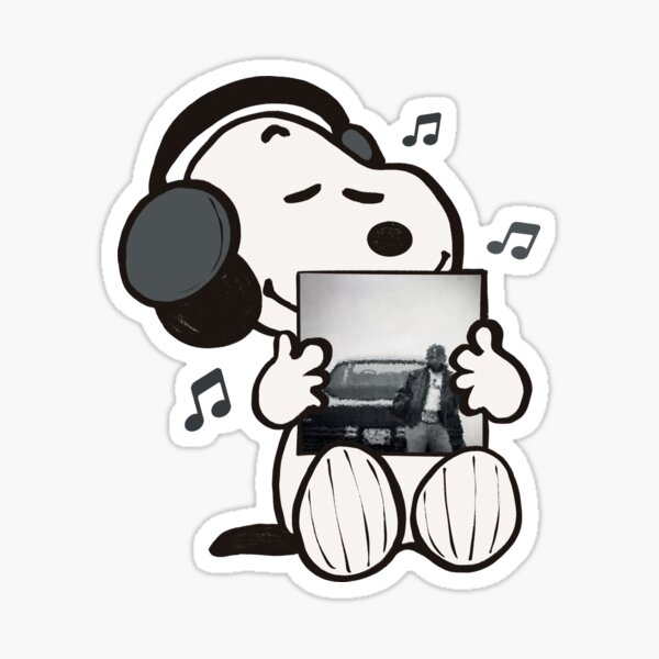 Aperçu de l'œuvre Snoopy écoute gnx ! créée et vendue par oliviafeelsweird.