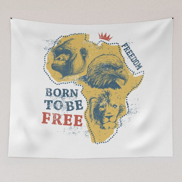 Item preview, BORN TO BE FREE designed and sold by gustavo5261.