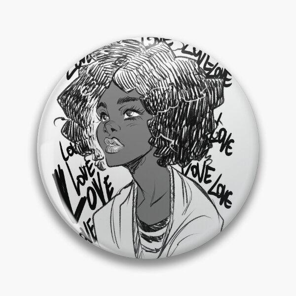 Item preview, Afro love girl designed and sold by Joaumlui.