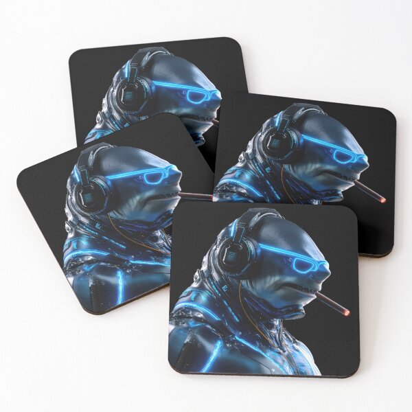 Item preview, shark cyber humanoid designed and sold by Eakpixx.
