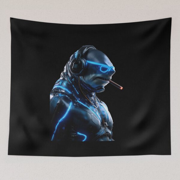 Item preview, shark cyber humanoid designed and sold by Eakpixx.