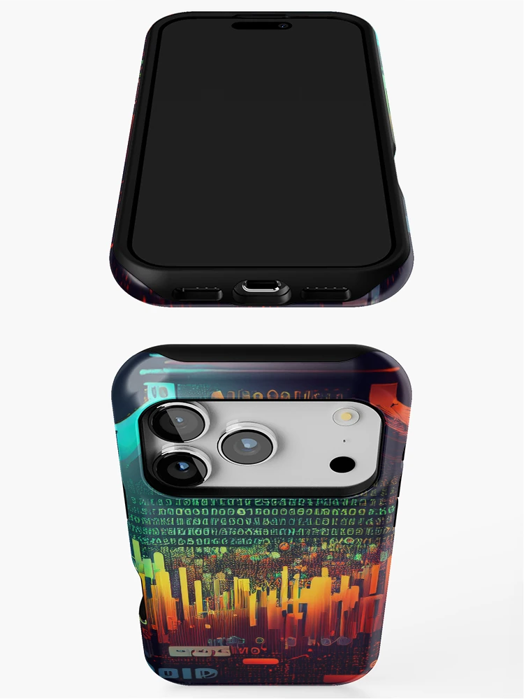 Thumbnail 3 of 4, iPhone Case, Cryptography - Raloel  designed and sold by Raloel Art.
