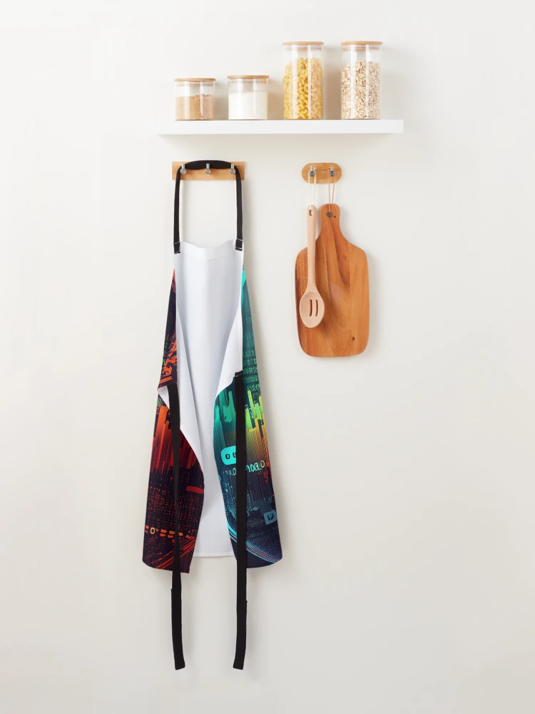 Thumbnail 2 of 6, Apron, Cryptography - Raloel designed and sold by Raloel Art.