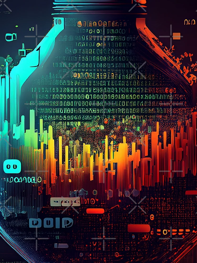 Thumbnail 3 of 3, Scarf, Cryptography - Raloel designed and sold by Raloel Art.