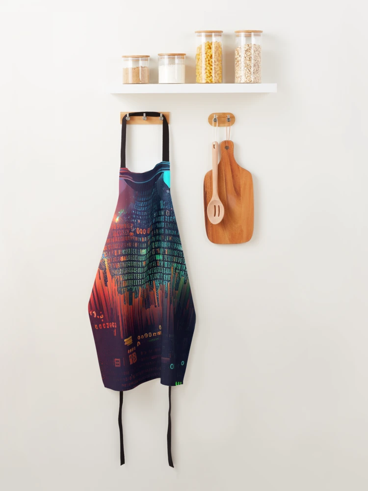 Thumbnail 4 of 6, Apron, Cryptography - Raloel designed and sold by Raloel Art.