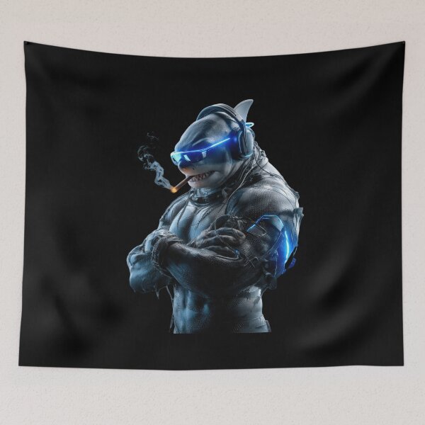 Item preview, shark cyber humanoid designed and sold by Eakpixx.