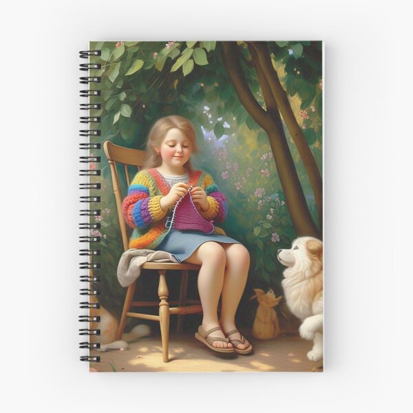 Item preview, Una niña con sus aficiones y amigos animales. designed and sold by Tonphiarts.