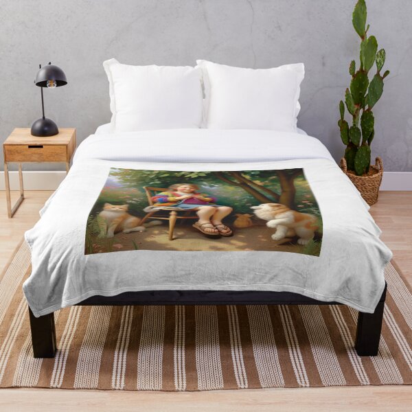 Item preview, A girl with her hobbies and animal friends. designed and sold by Tonphiarts.