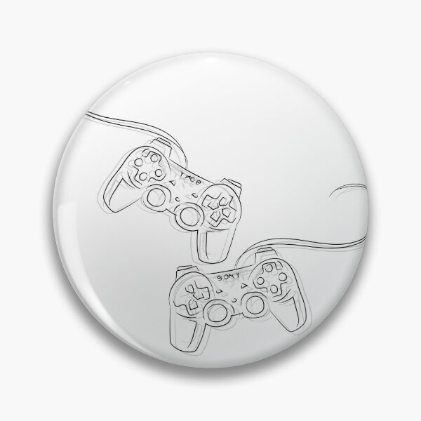 Item preview, Gamer Controller – Monochrome Illustration designed and sold by Duh-Artes.