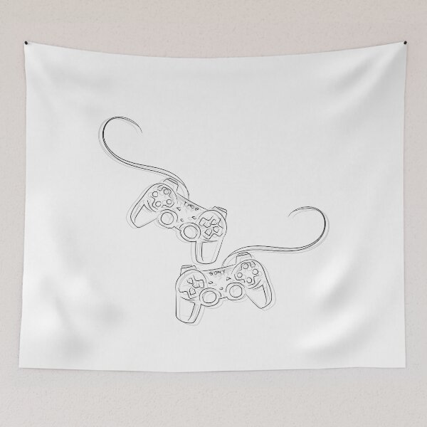 Item preview, Gamer Controller – Monochrome Illustration designed and sold by Duh-Artes.