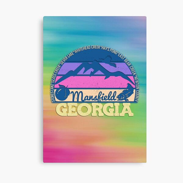Item preview, Mansfield Georgia Sunset Retro Vintage Local Pride Logo designed and sold by CRHPOD20.