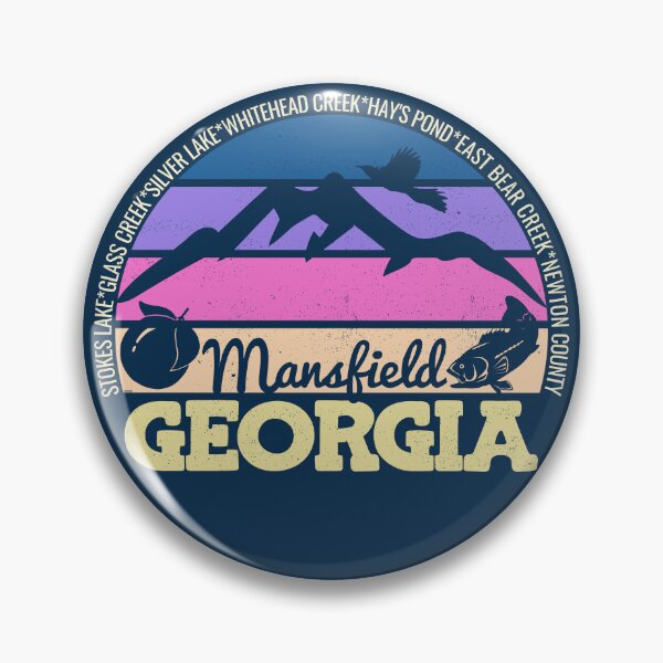 Item preview, Mansfield Georgia Sunset Retro Vintage Local Pride Logo designed and sold by CRHPOD20.