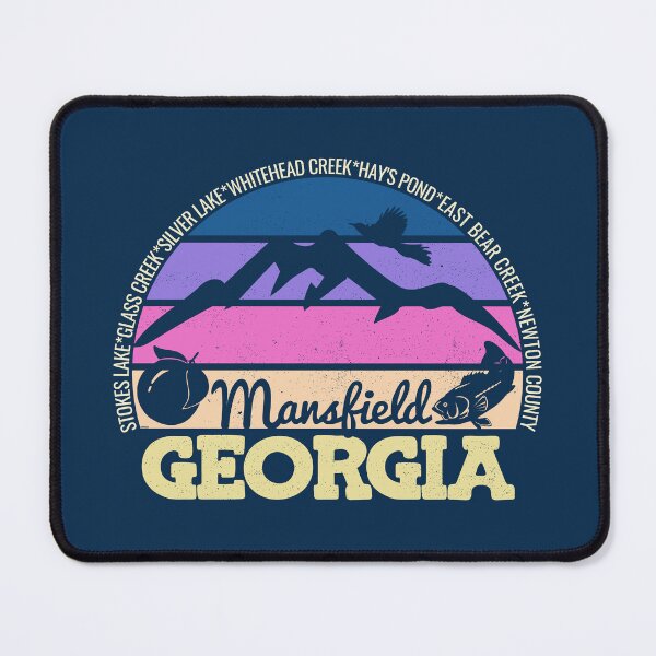Item preview, Mansfield Georgia Sunset Retro Vintage Local Pride Logo designed and sold by CRHPOD20.
