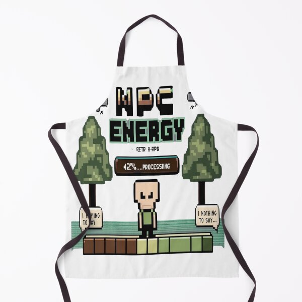 Item preview, NPC Energy – Retro Pixel Aesthetic for Gamers & Introverts designed and sold by ZestyThreads.