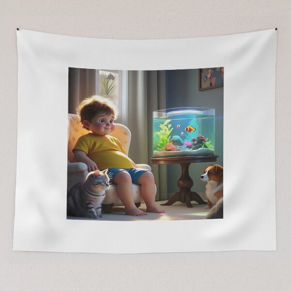 Item preview, The boy in the living room. designed and sold by Tonphiarts.