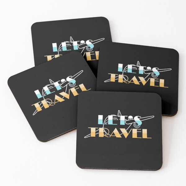 Item preview, Let's Travel Airplane Line Art Design designed and sold by Jaudaux Designs.