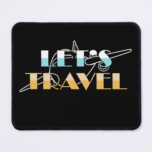 Item preview, Let's Travel Airplane Line Art Design designed and sold by Jaudaux Designs.