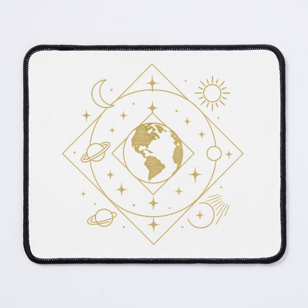 Item preview, Geometric Celestial Earth Gold designed and sold by IllustrifyArts.